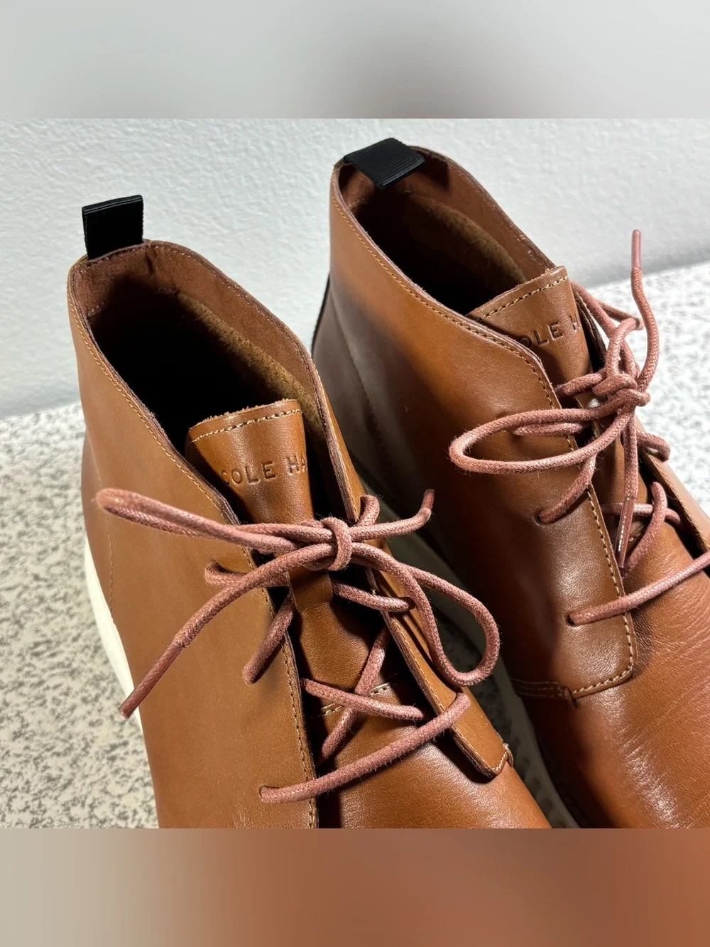 Cole Haan Boots Mens Size 12 M 2.Zerogrand Chukka Brown Leather Round Toe C27804